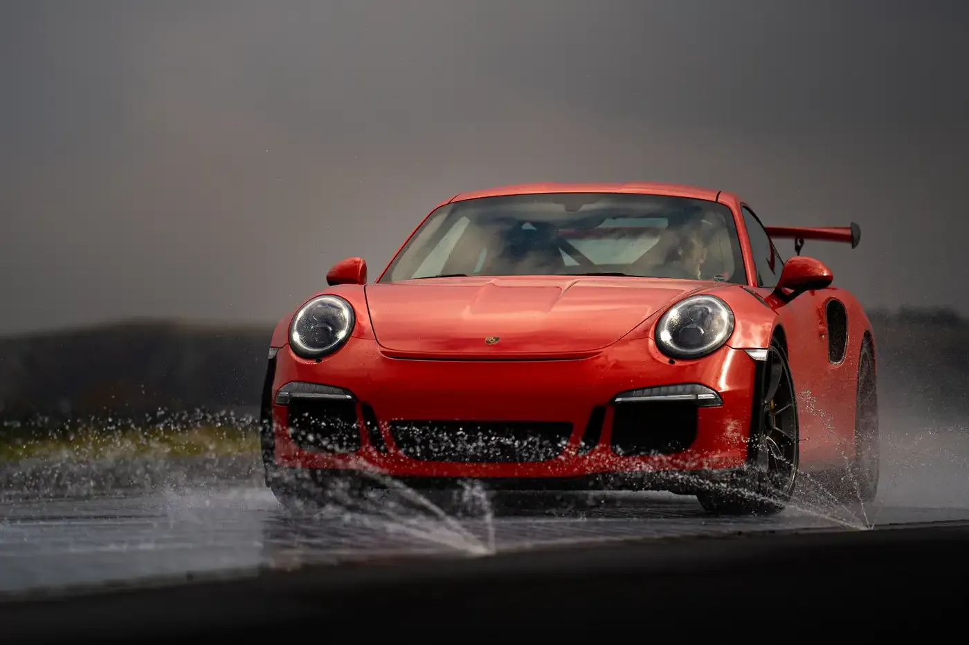 Porsche 911 GT3 RS on the track